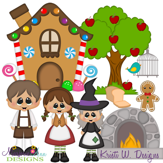 Hansel and Gretel SVG Cutting Files Includes Clipart - Click Image to Close